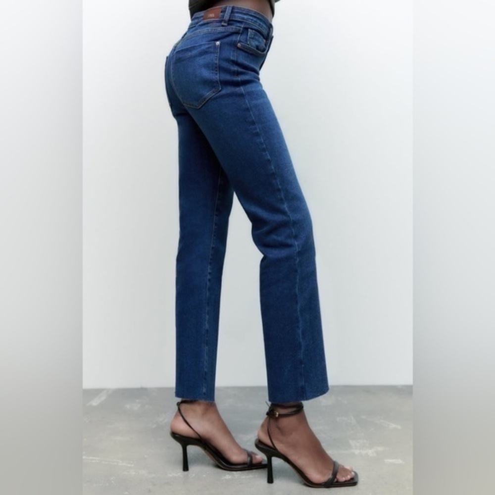NWT Zara Z1975 High Rise Mini Flare Jeans - Picture 6 of 15